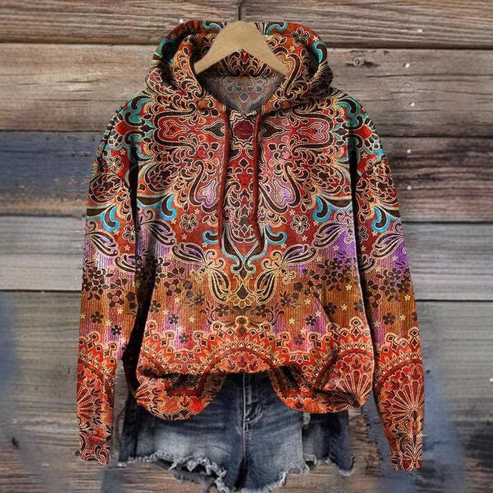 Casual Hoodie Ethnic Sweatshirt