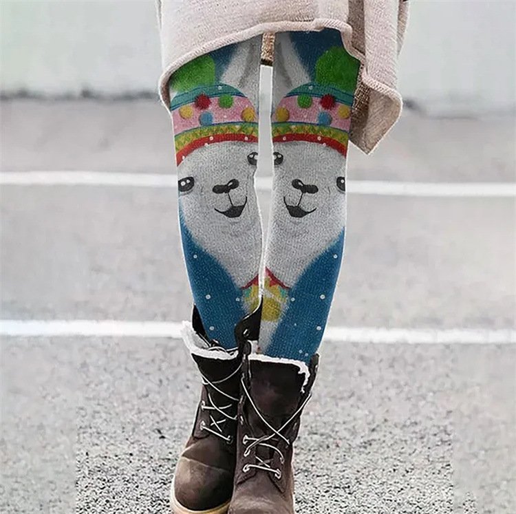 Casual 3D Printing Ankle Pants Leggings