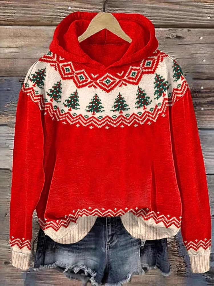 Casual Hoodie Christmas Sweatshirt