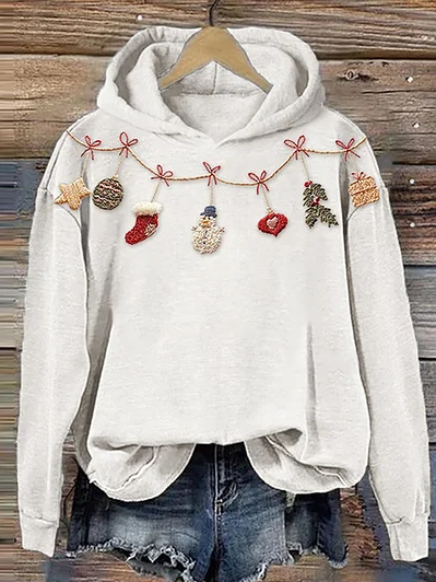 Casual Hoodie Floral Sweatshirt