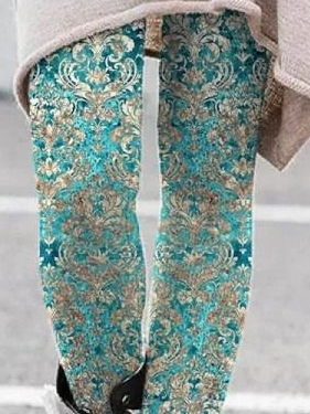 Casual Ethnic Long Leggings