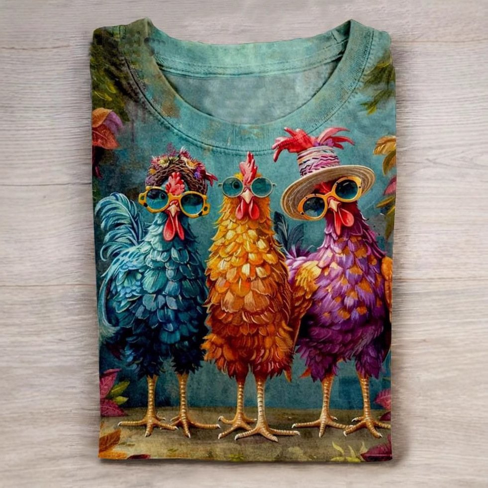 Casual Crew Neck Animal Sweatshirt