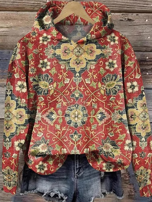 Casual Hoodie Ethnic Sweatshirt