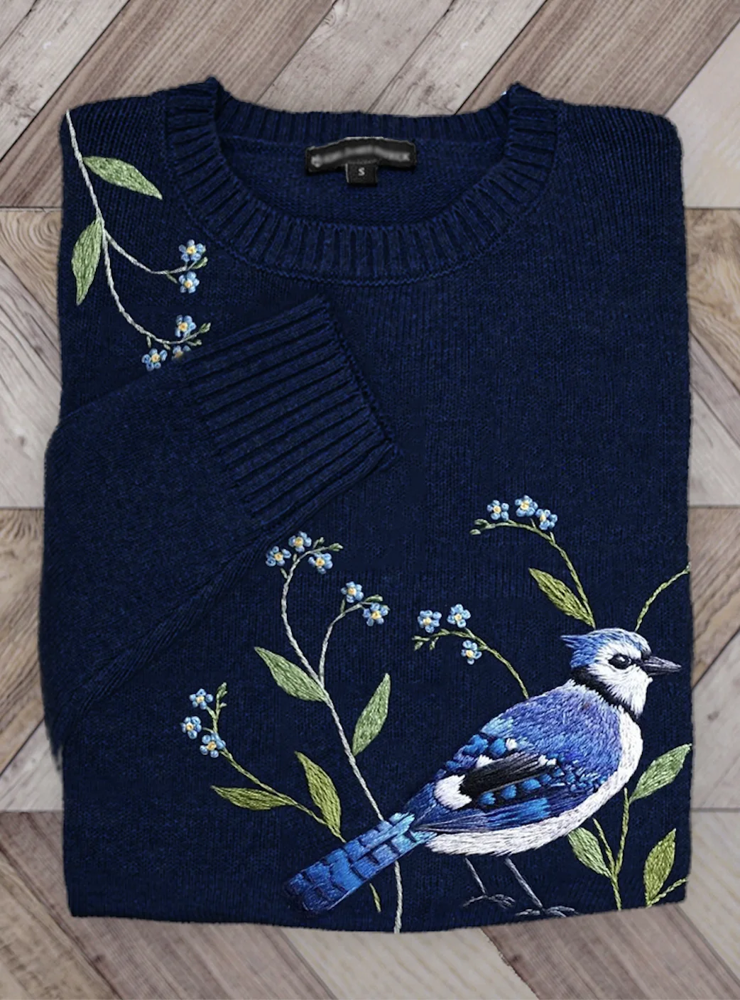 Casual Hoodie Bird Print Sweater