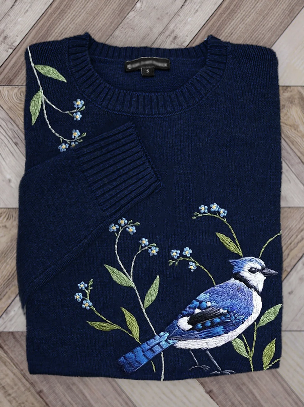 Casual Hoodie Bird Print Sweater