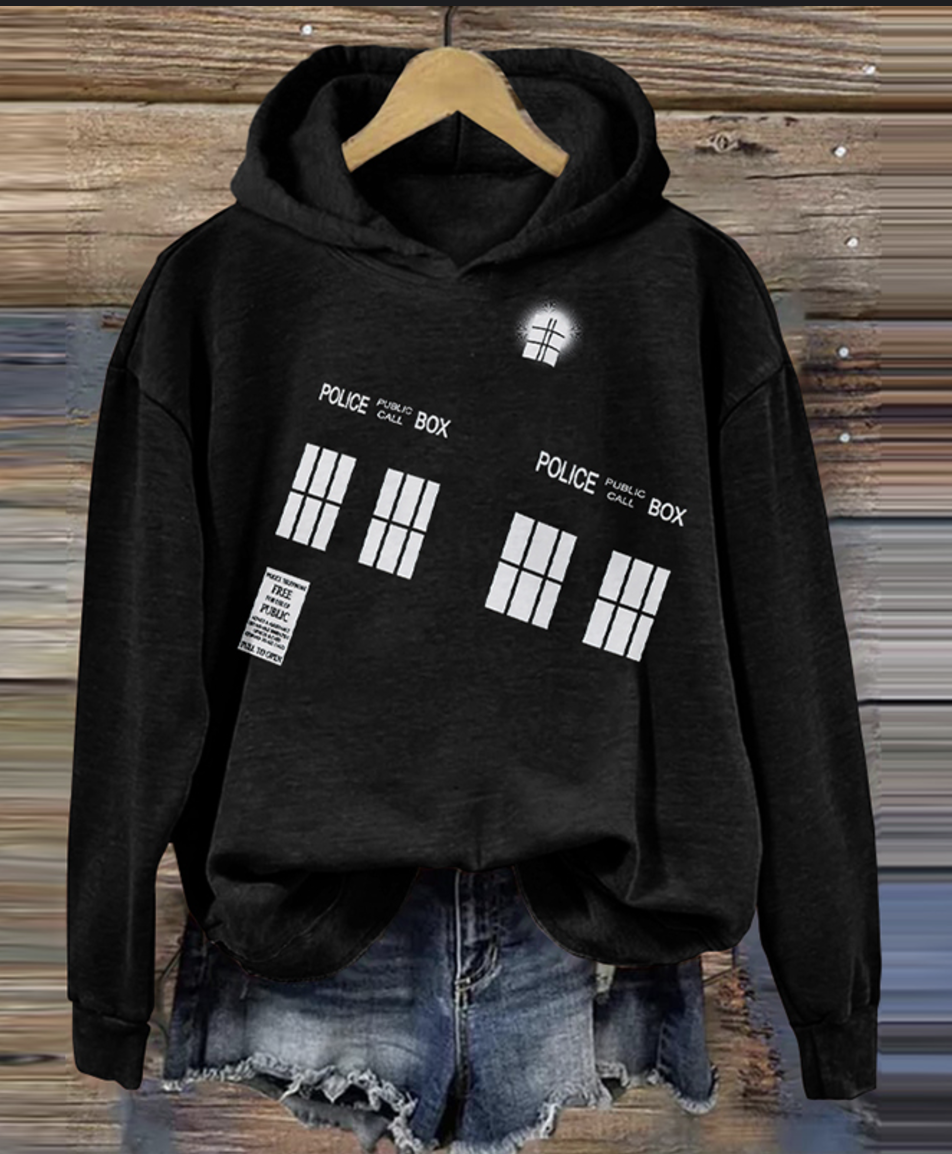 Casual Hoodie Text Letters Hoodie