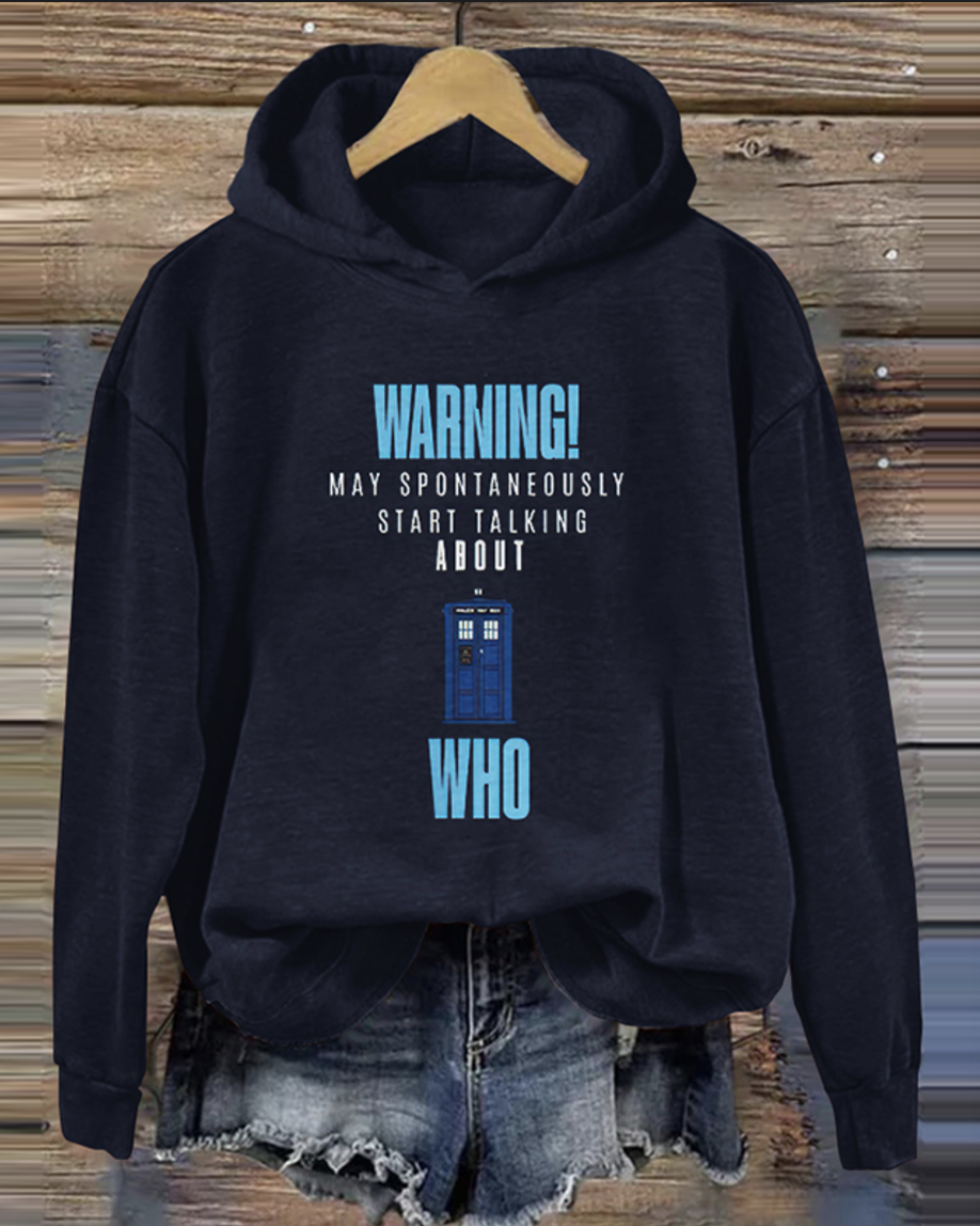 Casual Hoodie Text Letters Hoodie