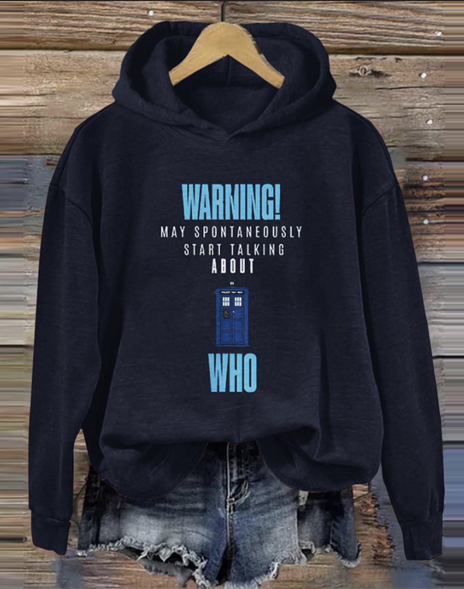 Casual Hoodie Text Letters Hoodie