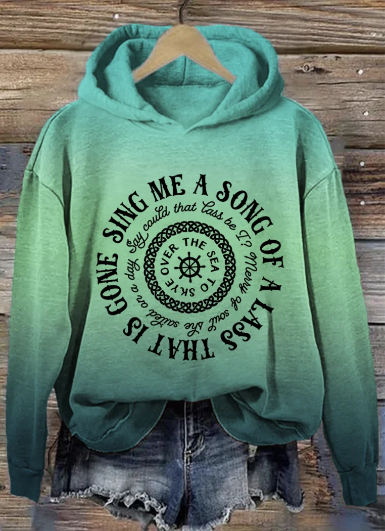 Casual Hoodie Text Letters Hoodie