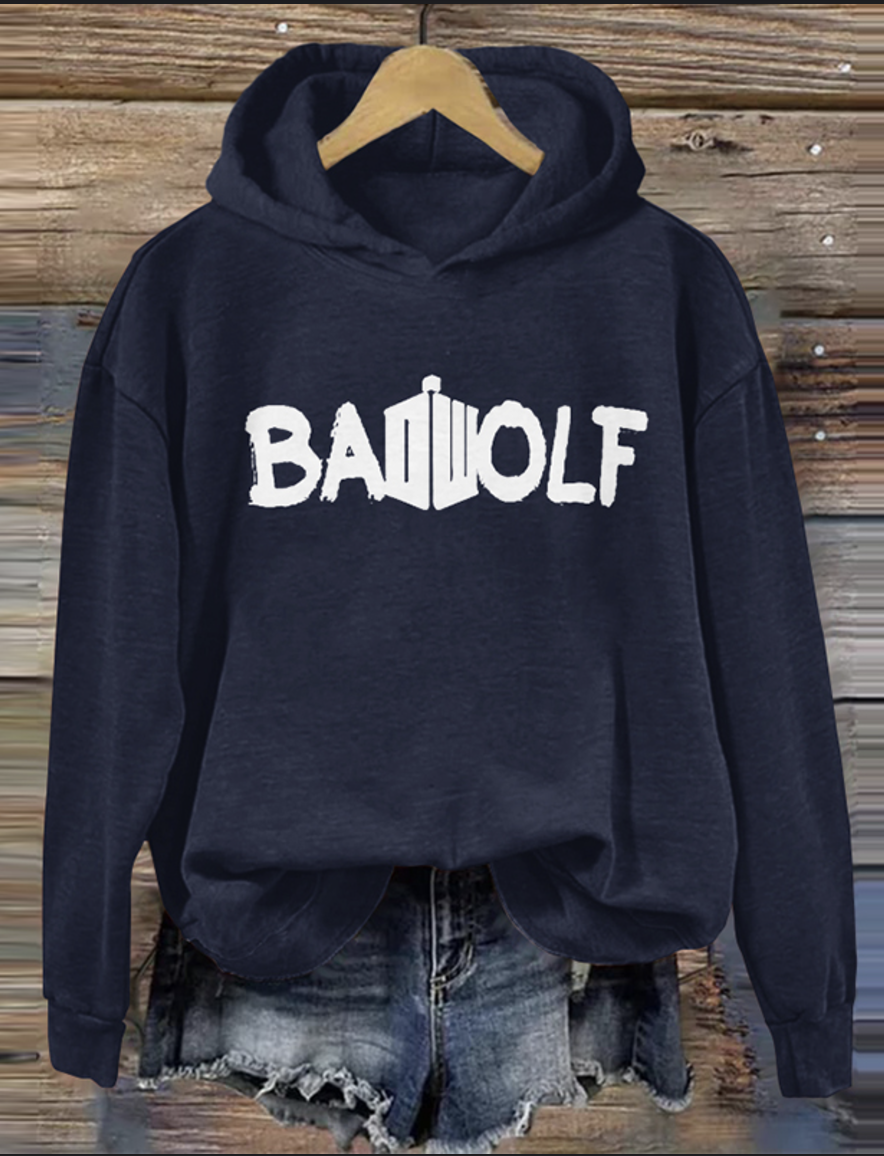 Casual Hoodie Text Letters Hoodie