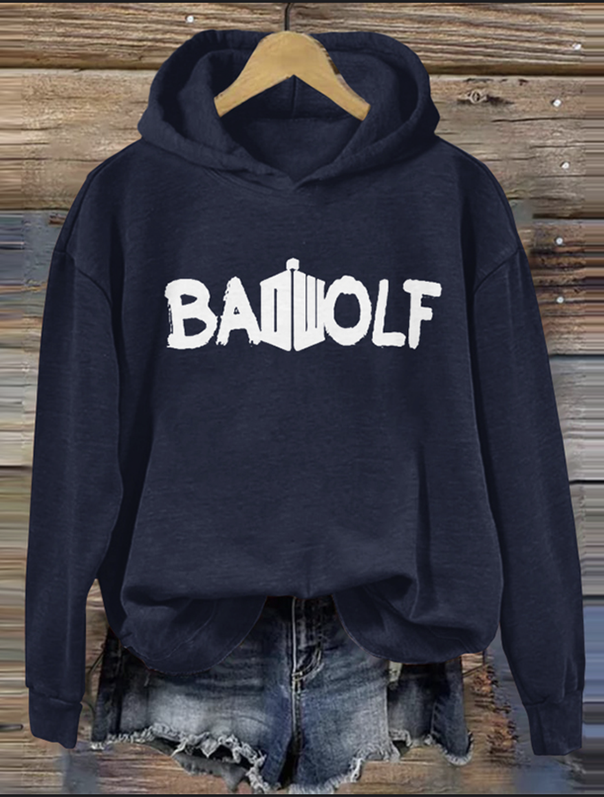 Casual Hoodie Text Letters Hoodie