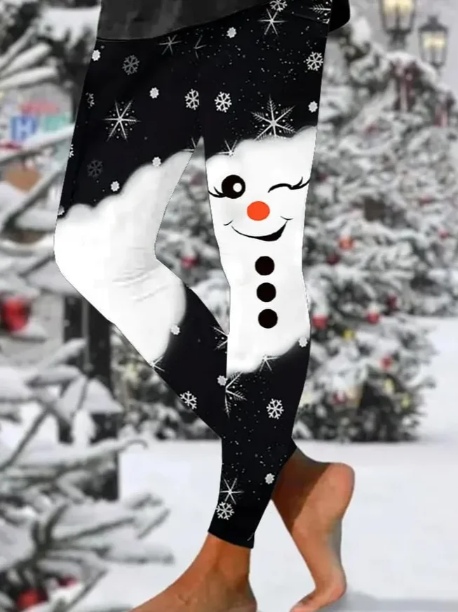 Women 3D Printing Vintage All Season Long Leggings