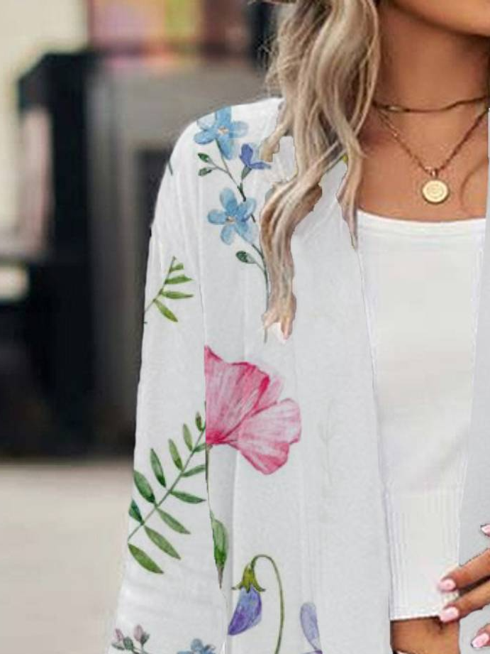 Women's Floral Regular Loose Kimono