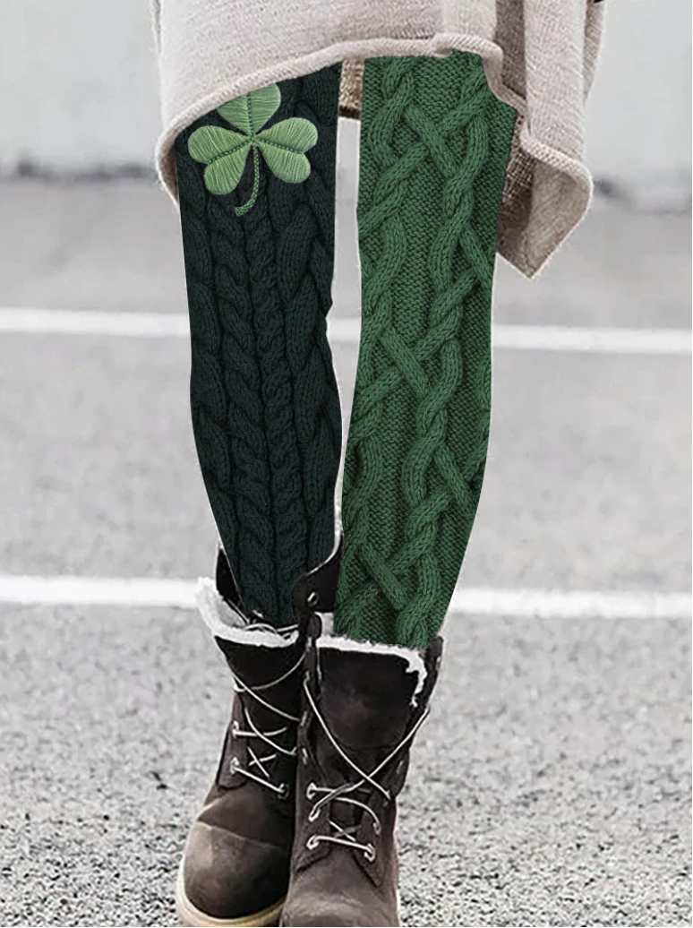 Vintage St. Patrick's Day Long Leggings