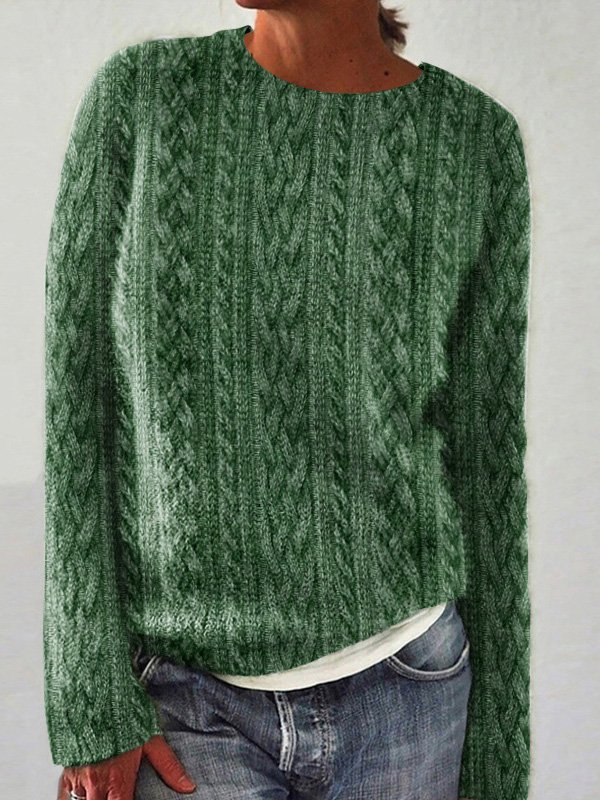 St. Patrick's Day Women Wool/Knitting Animal Long Sleeve Comfy Casual Sweater