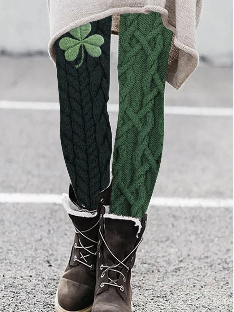 Vintage St. Patrick's Day Long Leggings