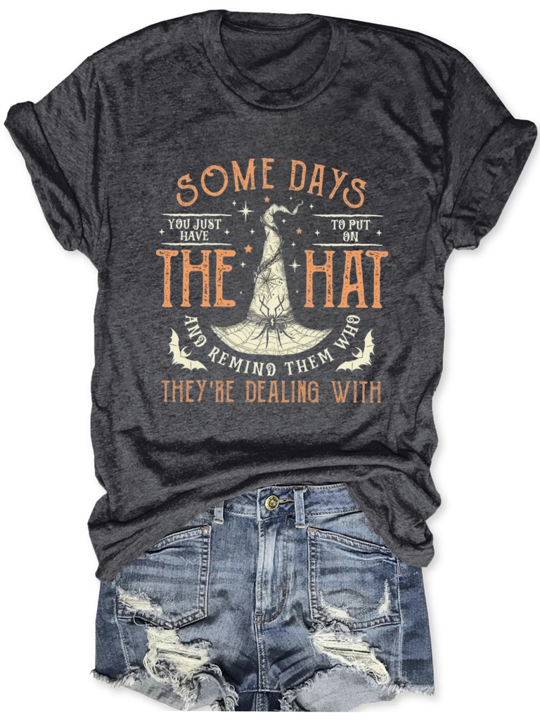 Casual Halloween Crew Neck Short Sleeve T-shirt