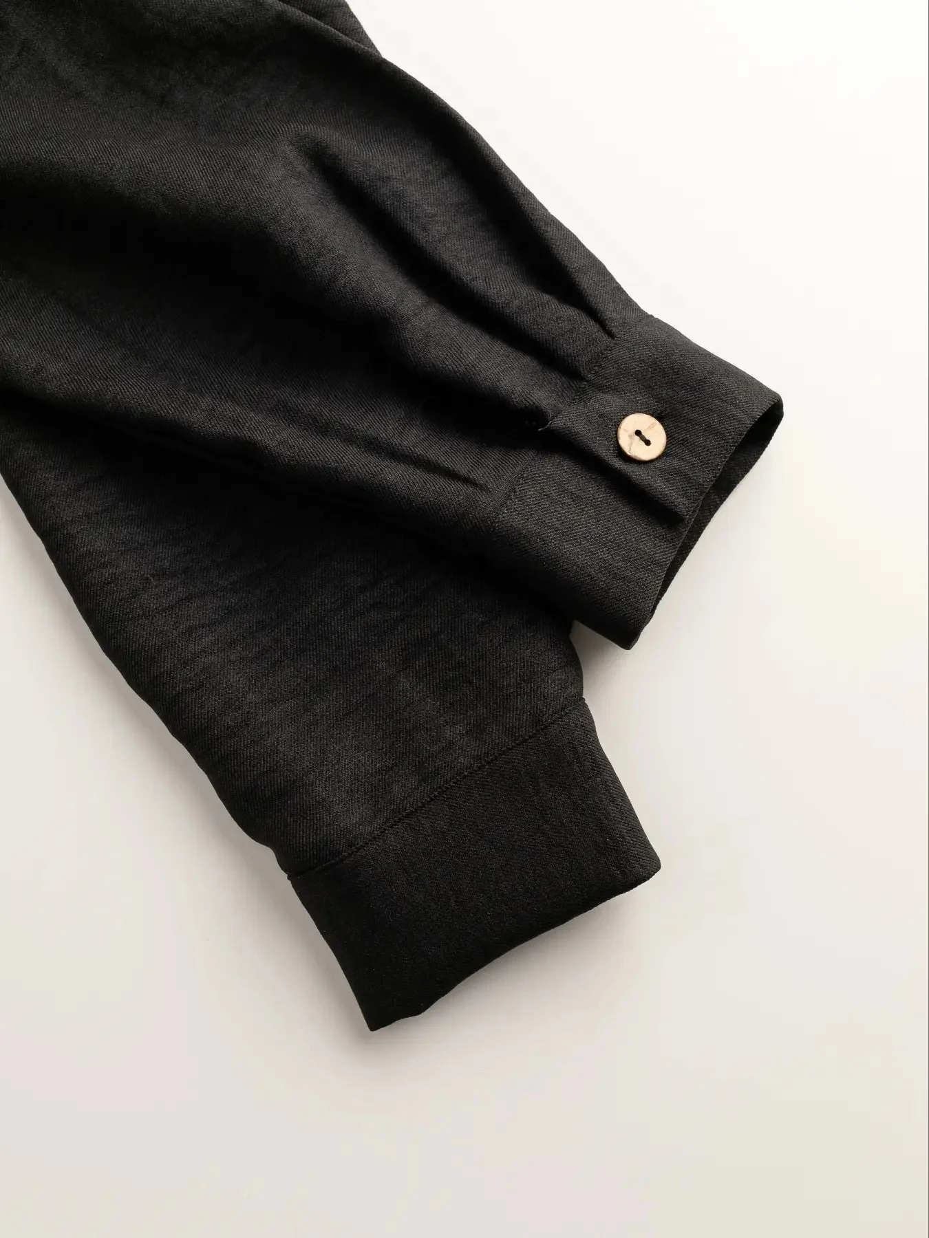 Women Plain Split Joint Two-Piece Set Daily Long Sleeve Casual Spring/Fall Top With Pants Matching Set