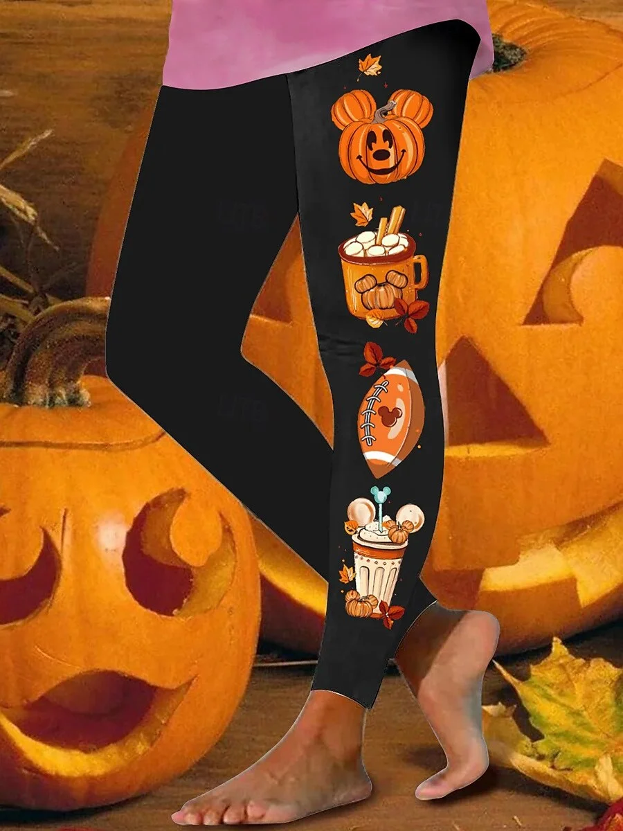 Women Halloween Vintage All Season Long Leggings