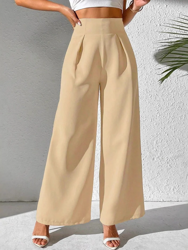 Women Plain Long Pants Casual Spring/Fall Trousers