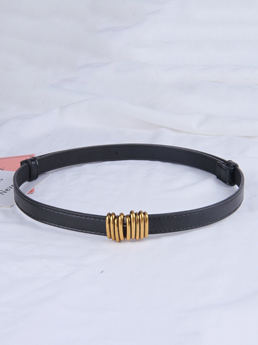 Adjustable Waist Belt For Sweater Dress And Down Jacket With Buckle Hooks, Small Decorative Belt