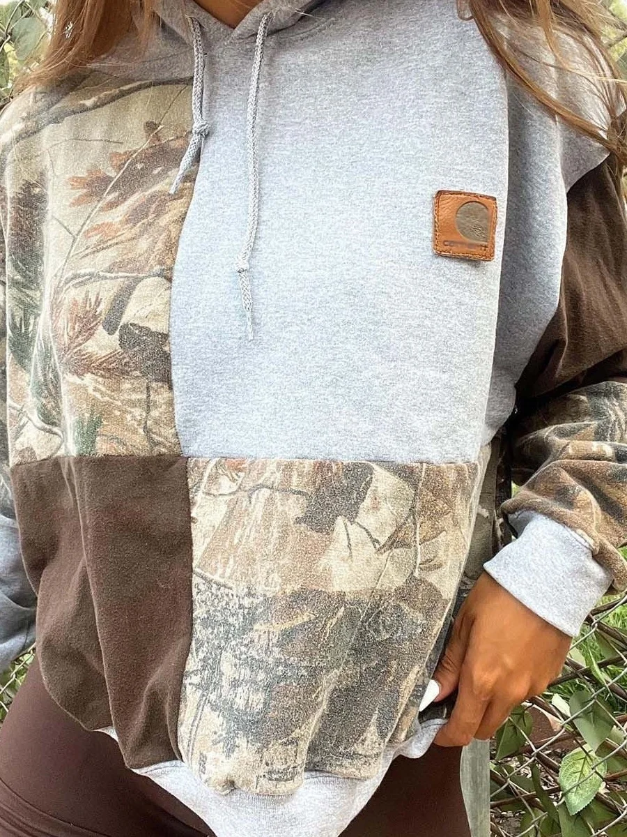 Vintage Hoodie Geometric Sweatshirt Printing