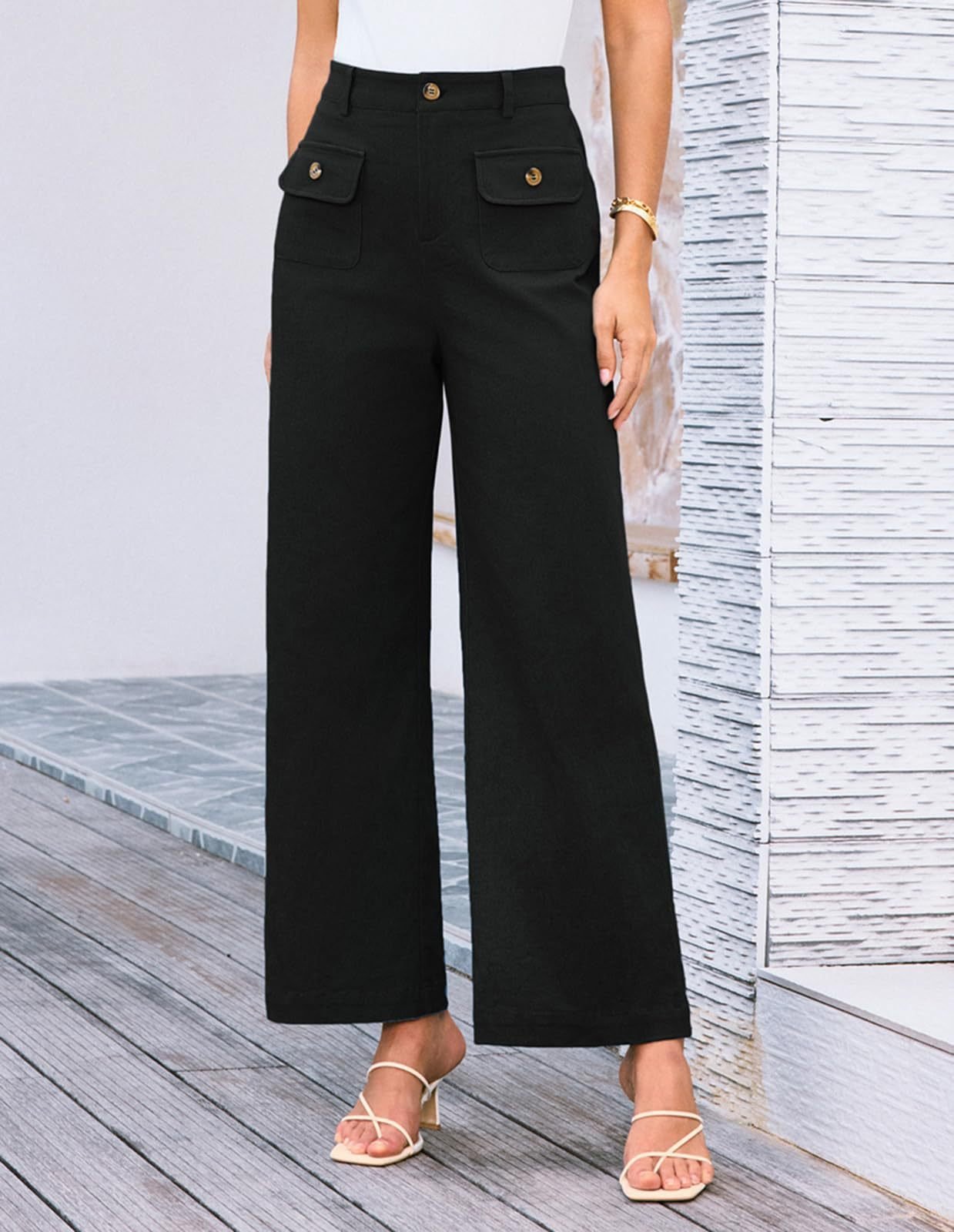 Women Plain Long Pants Vintage Spring/Fall Trousers