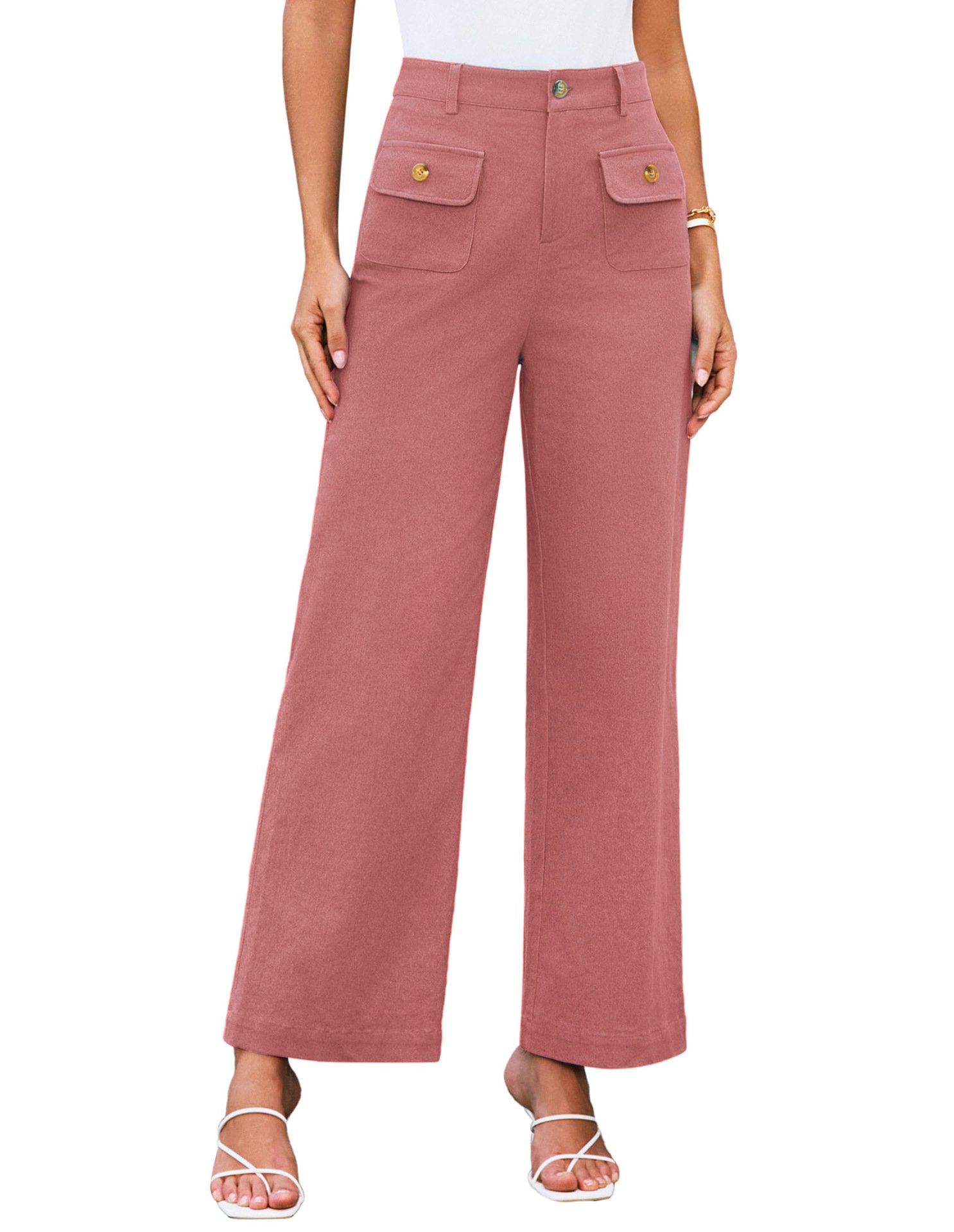Women Plain Long Pants Vintage Spring/Fall Trousers