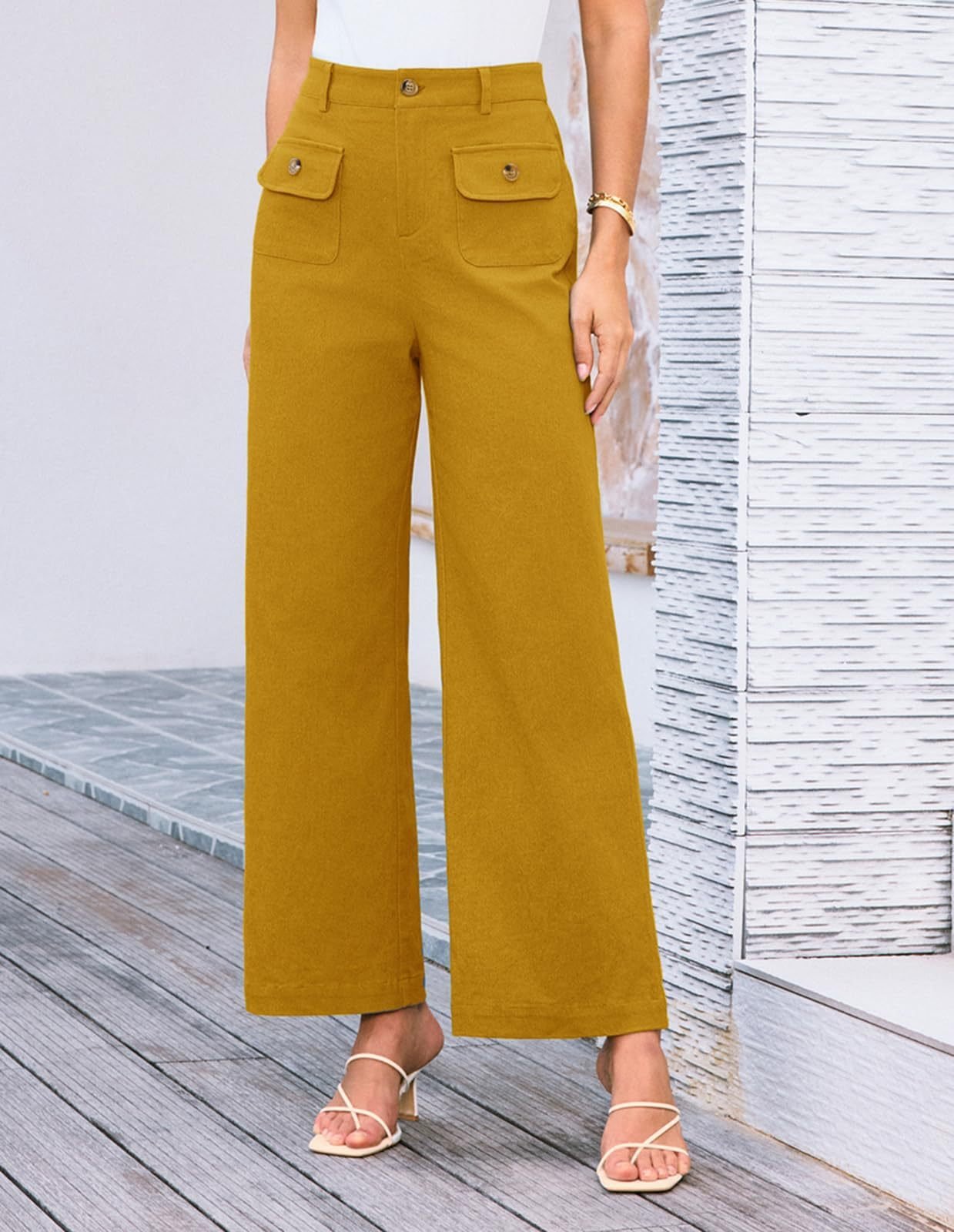 Women Plain Long Pants Vintage Spring/Fall Trousers