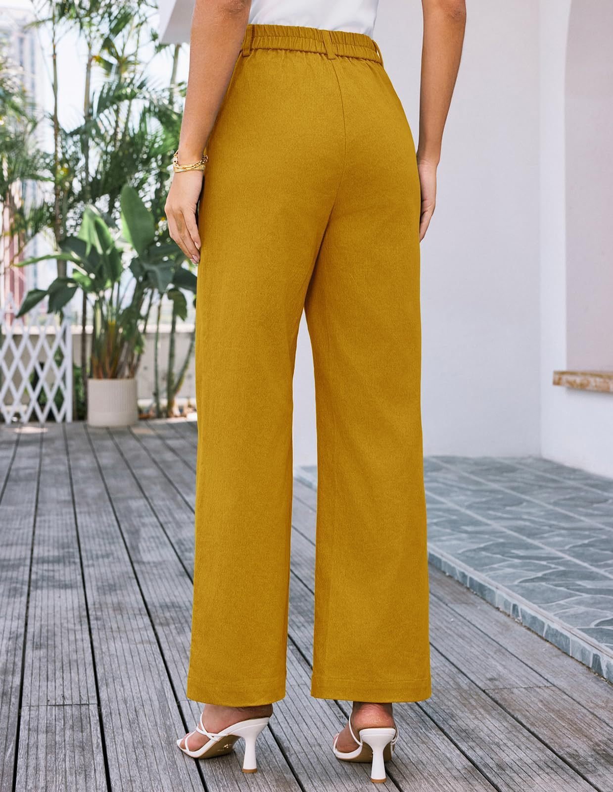 Women Plain Long Pants Vintage Spring/Fall Trousers
