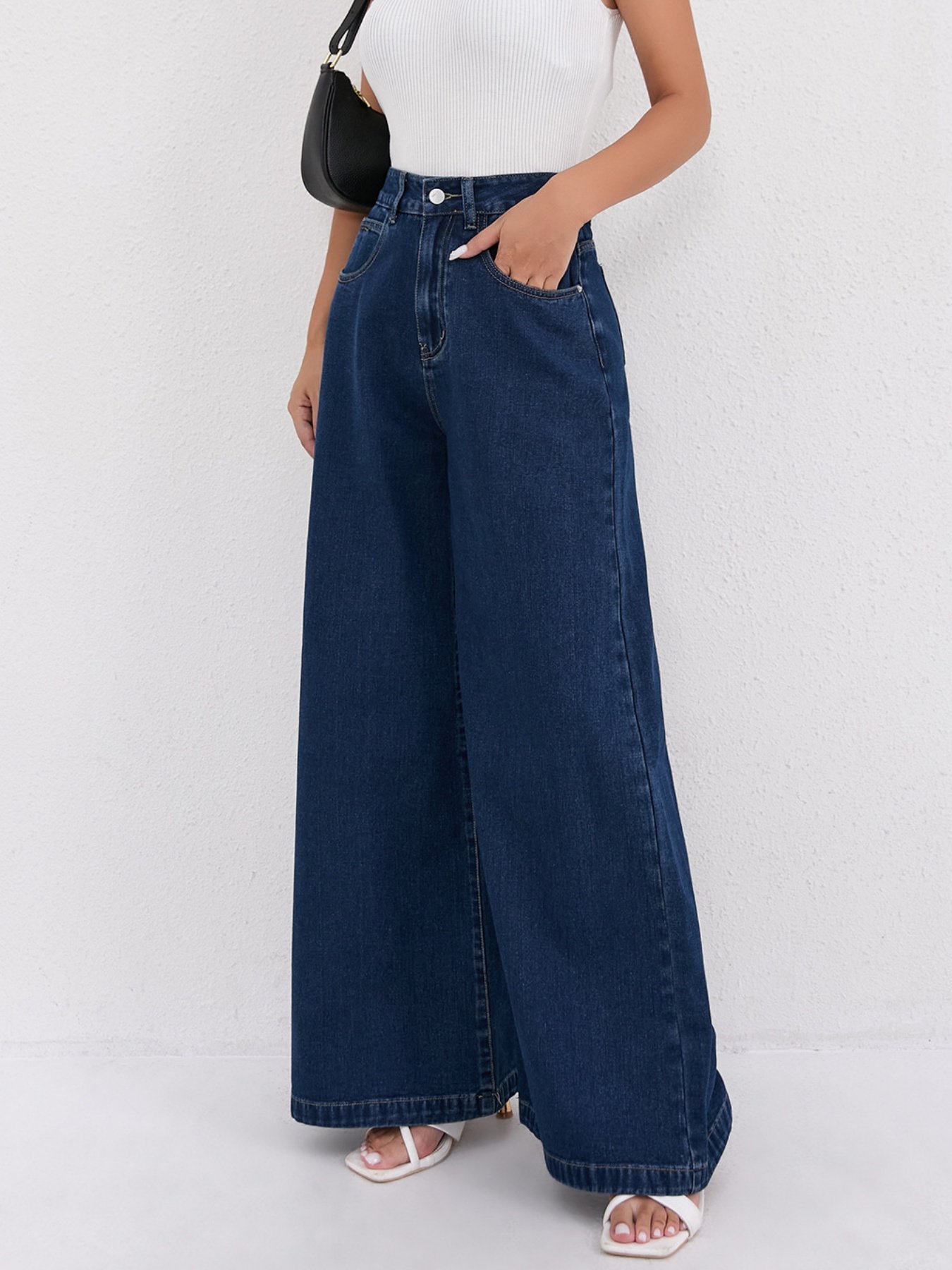 Women Plain Long Pants Vintage Spring/Fall Trousers