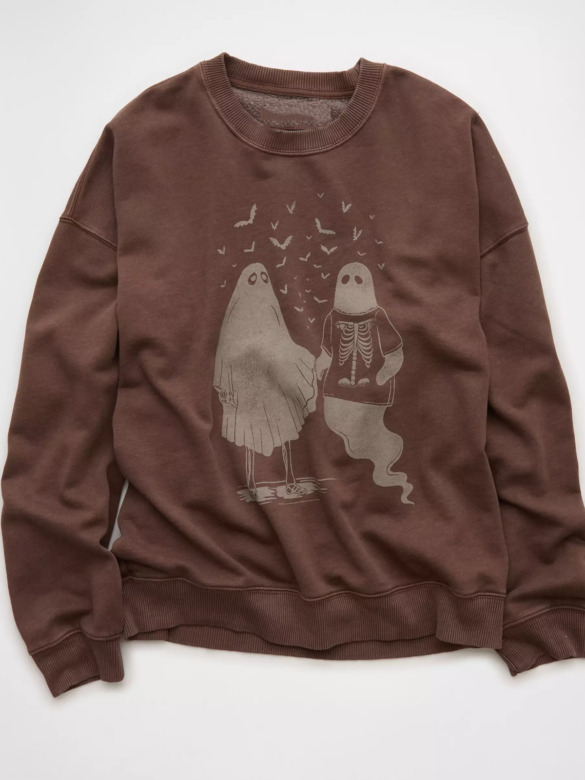 Casual Crew Neck Halloween Sweatshirt