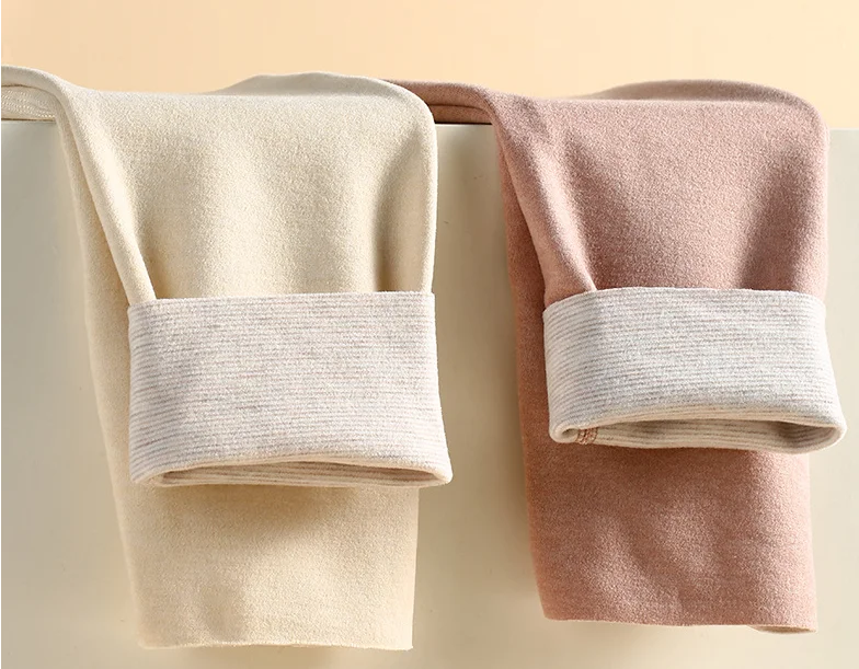 Casual Plain Basics Soft Clouds Fleece Leggings All Season Ankle Pants Leggings