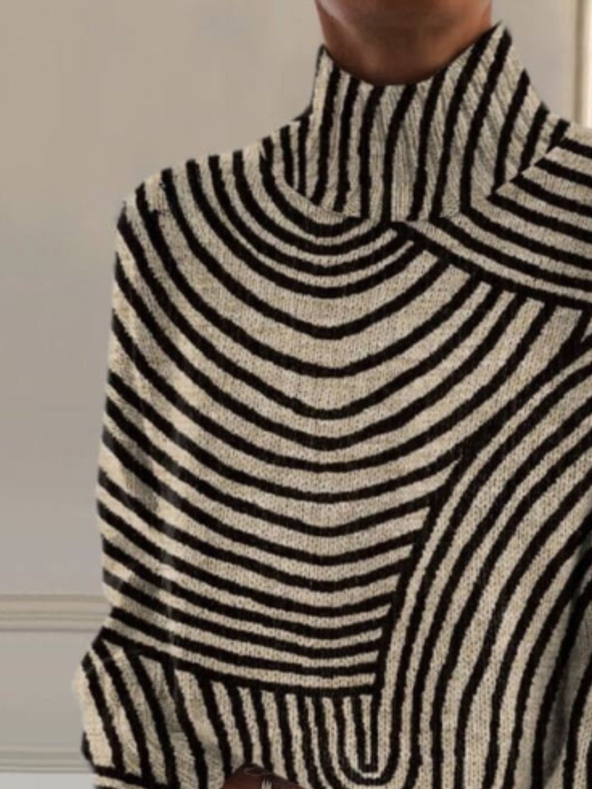 Women Striped Long Sleeve Comfy Casual Sweater