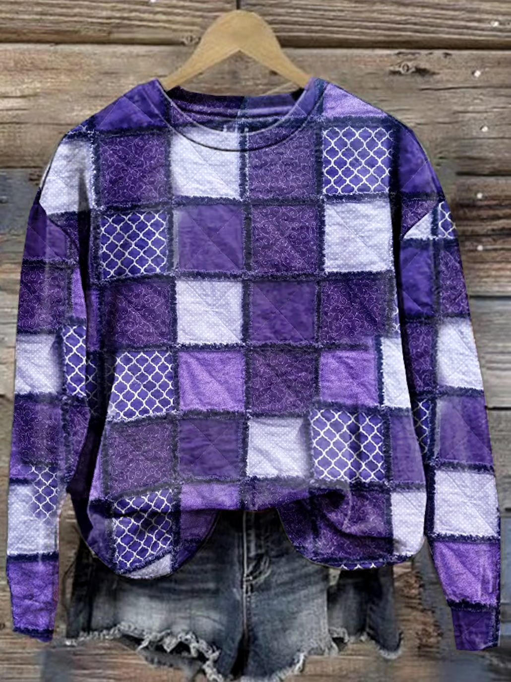 Casual Crew Neck Text Letters Sweatshirt