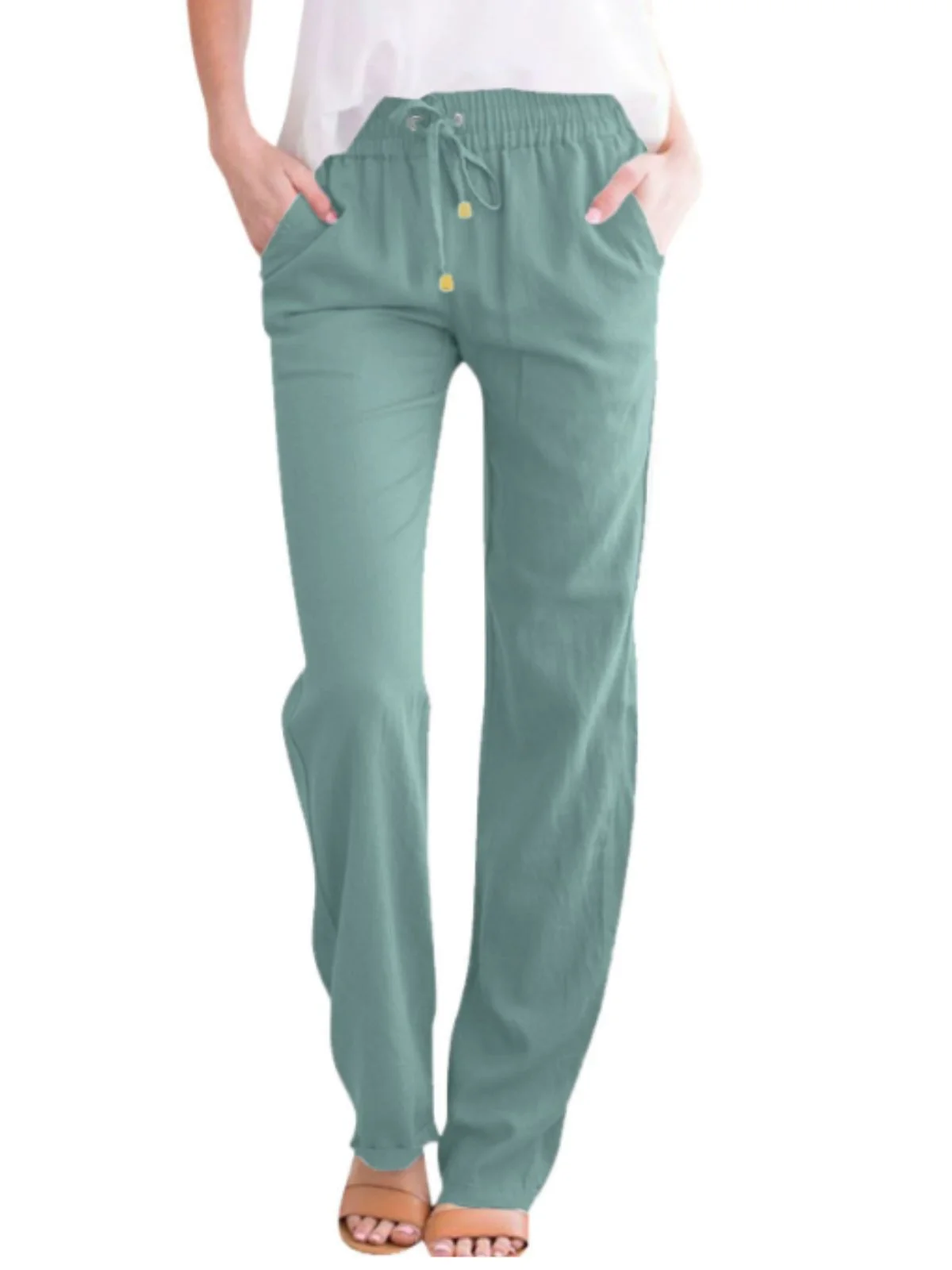 Women Plain Long Pants Casual Spring/Fall Trousers