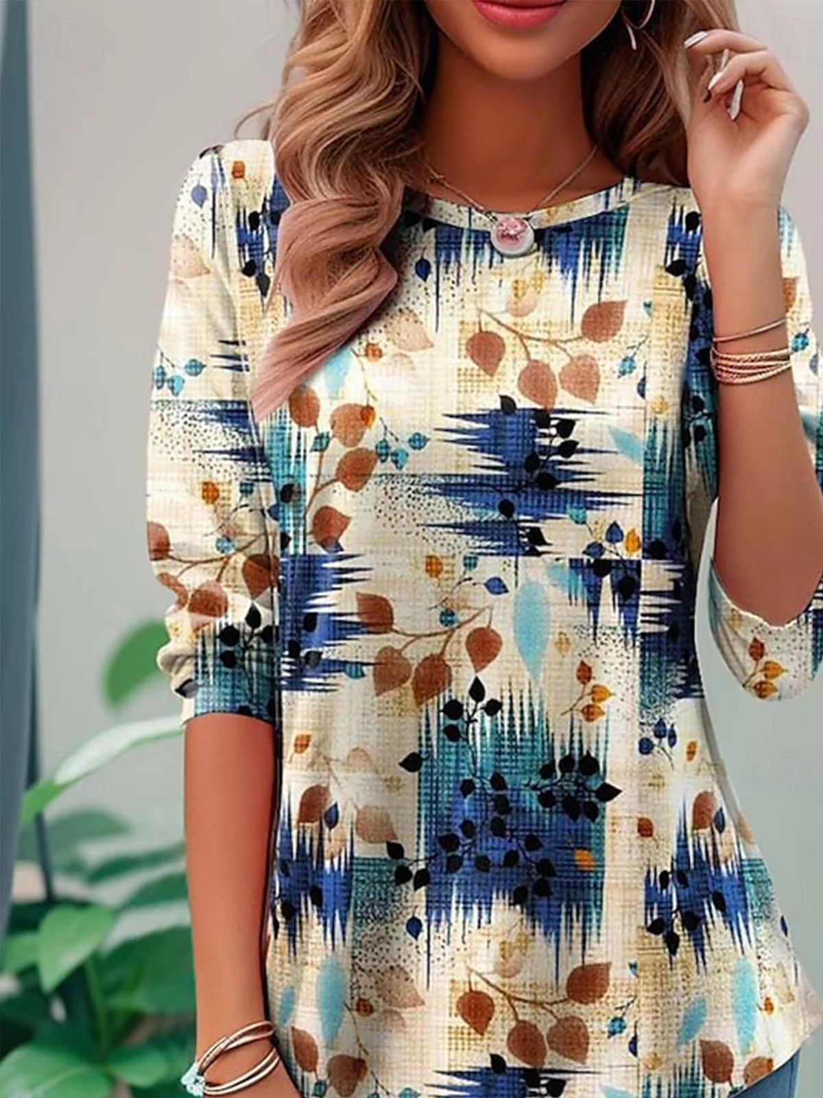 Casual Striped Crew Neck Long Sleeve T-shirt