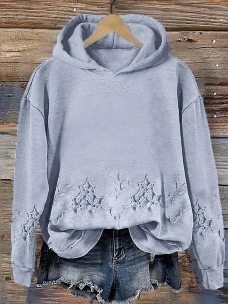 Casual Hoodie Floral Hoodie Printing