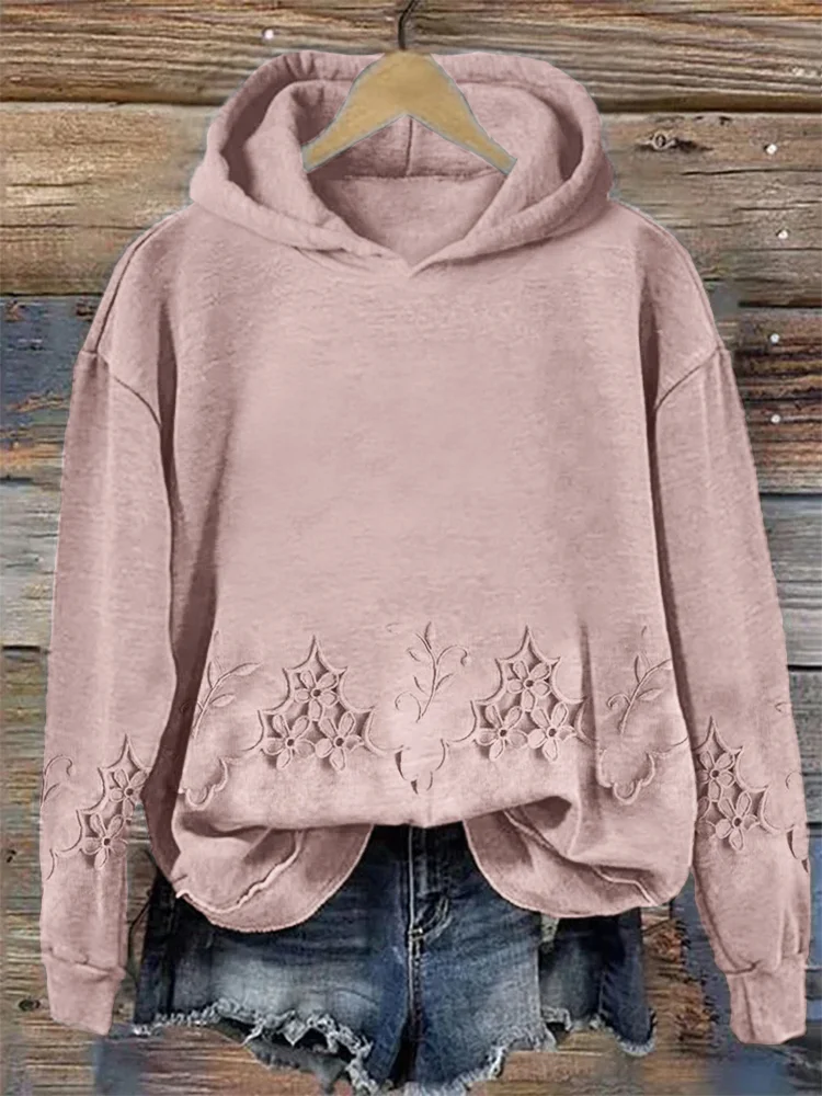 Casual Hoodie Floral Hoodie Printing
