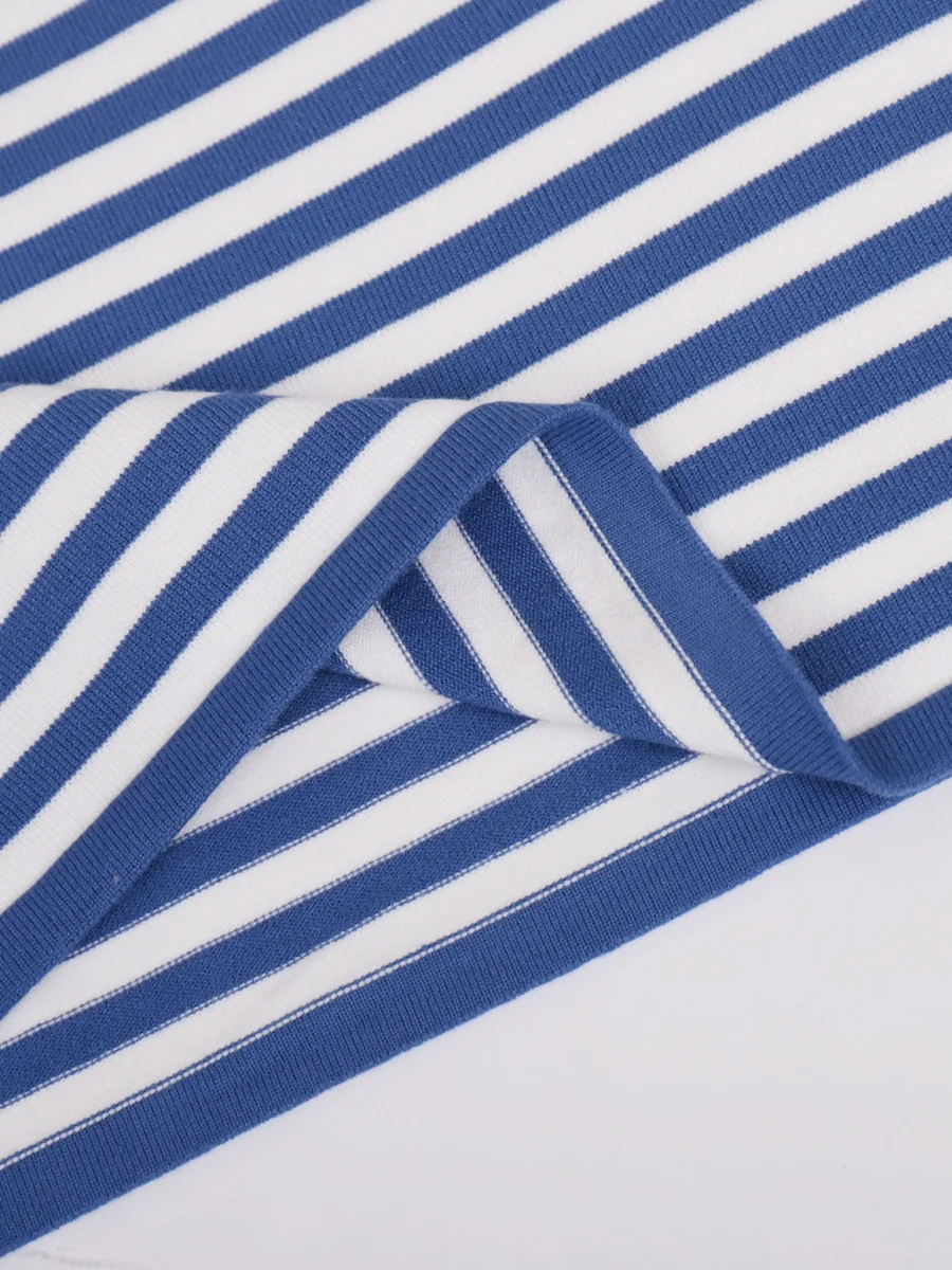 Women Striped Long Sleeve Comfy Street Split Joint Sweater