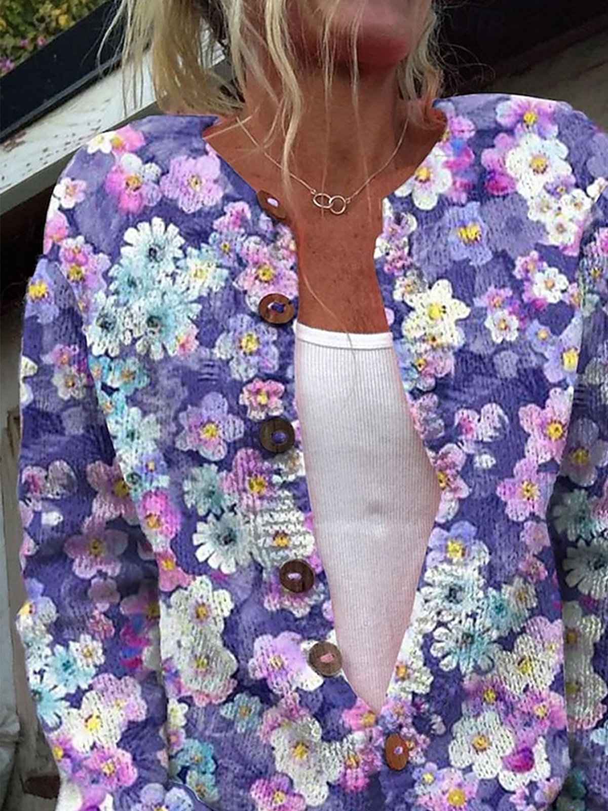 Women Wool/Knitting Halloween Long Sleeve Comfy Casual Cardigan