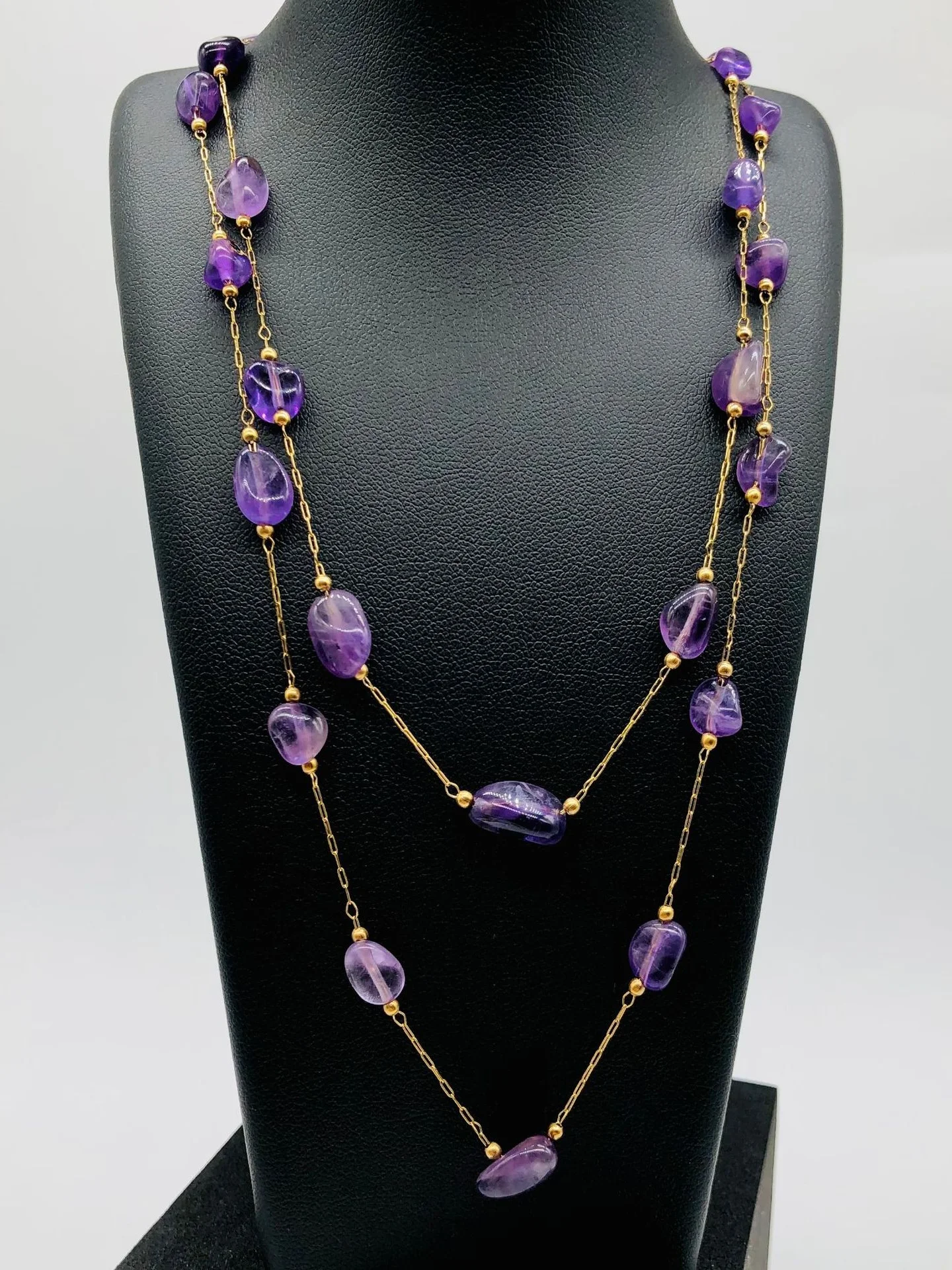 Amethyst Fashionable Temperament Daily Commuting Simple Versatile Bracelet Clavicle Chain Sweater Chain