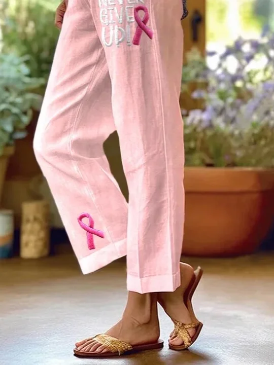 Women Floral Long Pants Casual Spring/Fall Trousers