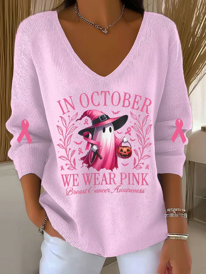 Women Cotton Halloween Long Sleeve Comfy Casual Sweater