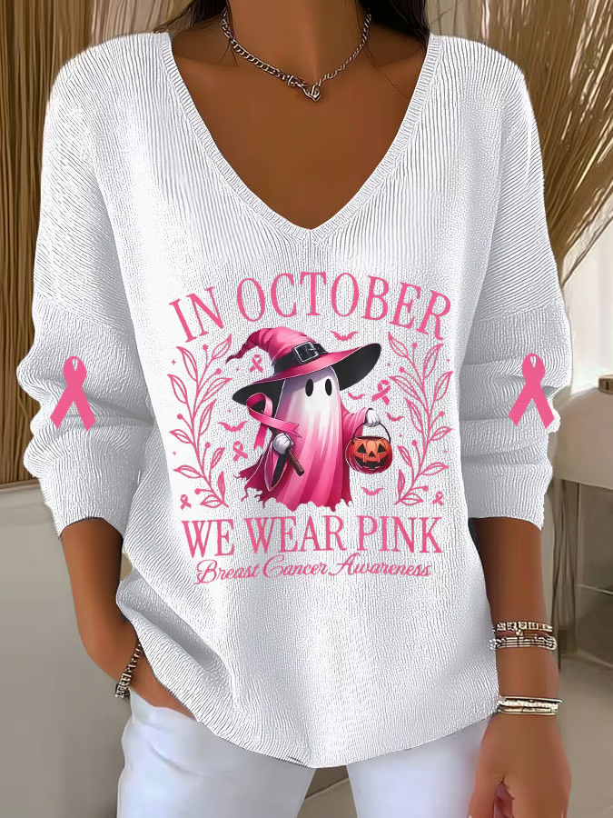 Women Cotton Halloween Long Sleeve Comfy Casual Sweater