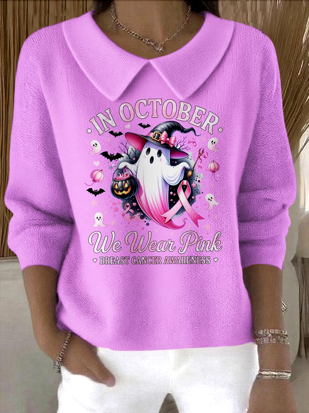 Women Cotton Animal Long Sleeve Comfy Casual Sweater
