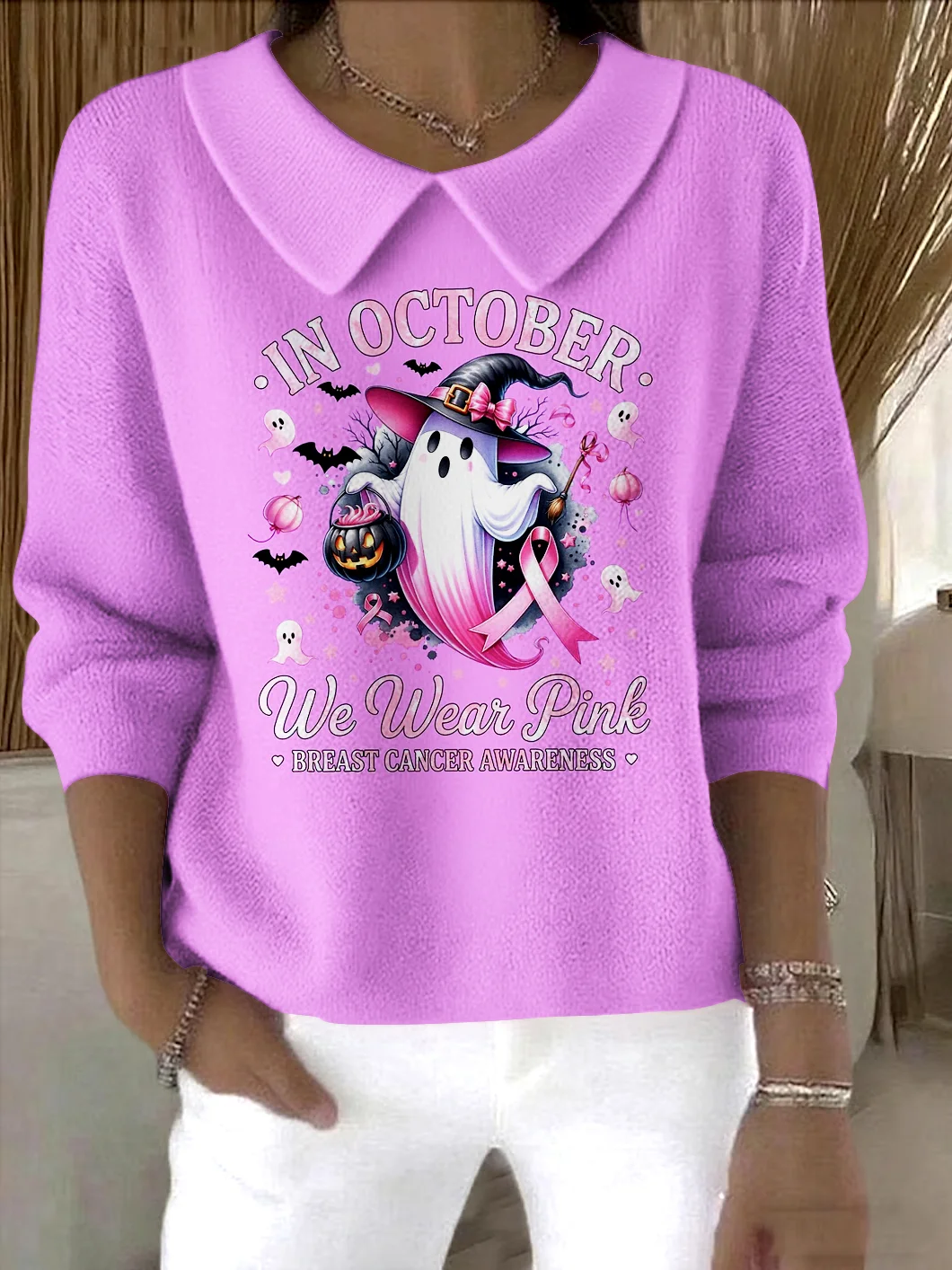 Women Cotton Animal Long Sleeve Comfy Casual Sweater