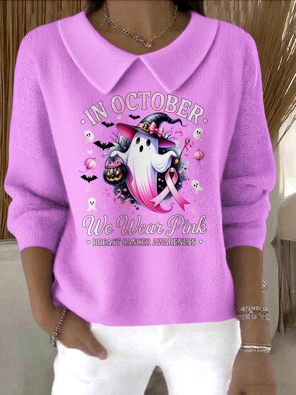 Women Cotton Animal Long Sleeve Comfy Casual Sweater