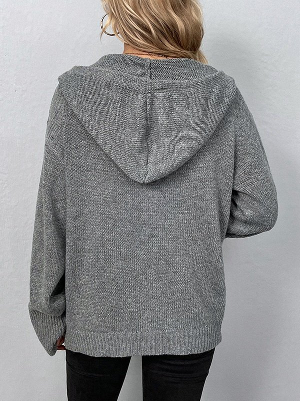 Women Spring/Fall Outerwear Vintage Split Joint Plain Long Sleeve Jacket