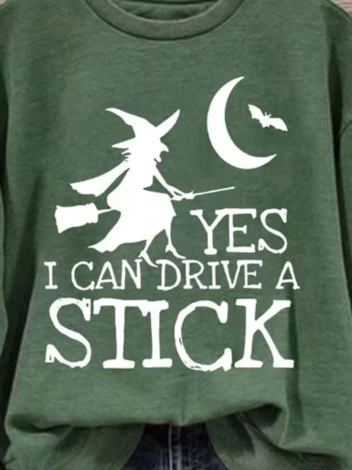 Vintage Crew Neck Halloween Sweatshirt